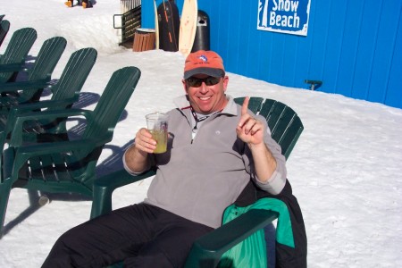 Hard day of skiing and drinking!