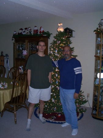 My son and I Christmas '07