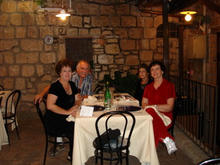 Out to dinner in Orvieto, Italy