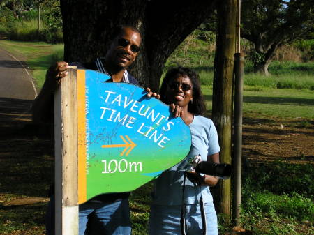 Heading to the international time line in Fiji