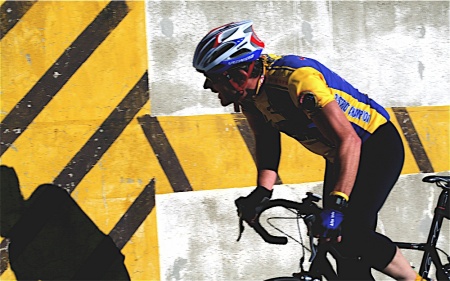 Peter on Mt Hamilton hillclimb