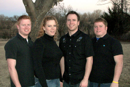 Our 4 kids- Amy- Dave Jason and Justin