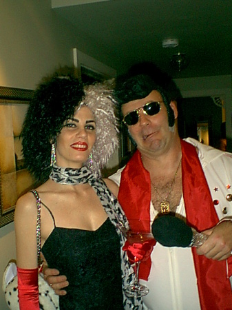 Cruella Deville and Elvis, Halloween 2004