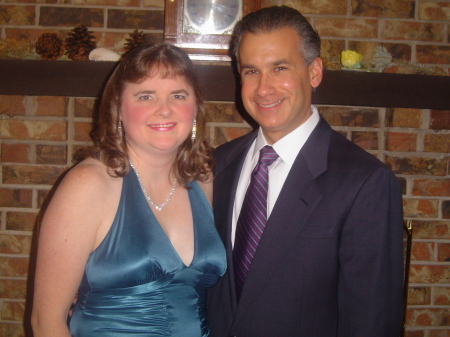 Marilyn and Eric in their fancy duds for a holiday banquet