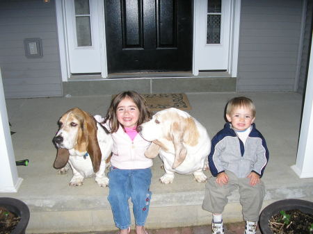 Sarah and Nicholas with Max and Katie