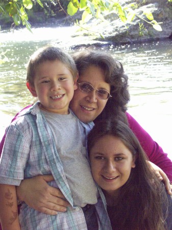 My kids and I, August 2007