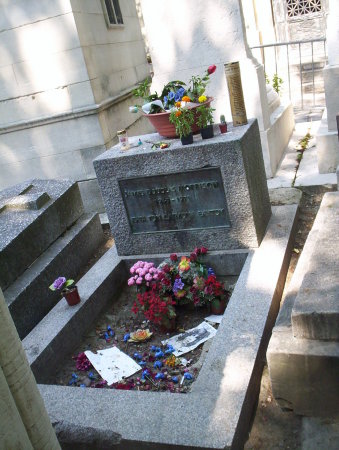 Grave of Jim Morrison - Pere Marchaise, Paris