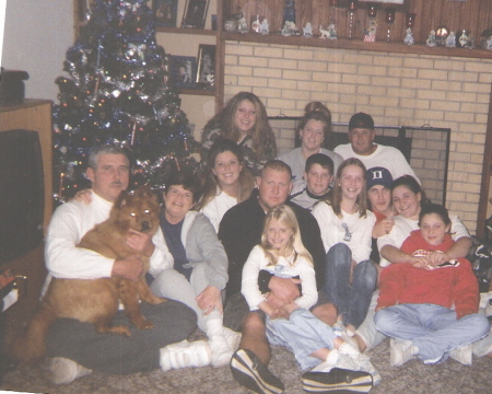 Whole Family, mom, dad, sisters and all the kids, Christmas 2002