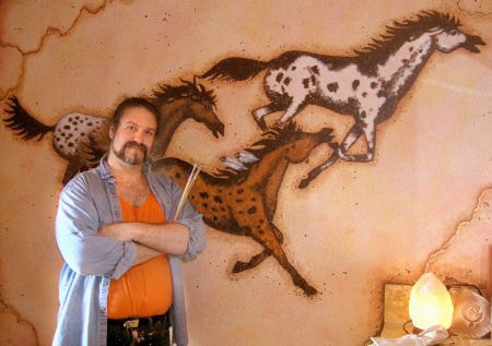 Horse mural for large Bathroom
