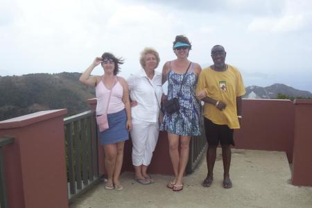 With stepfamily and Sandman on Tortola (yeah, I'm the tall one!)