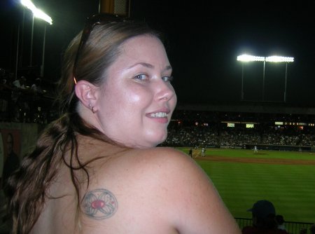 Alana at a Round Rock Express Game