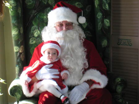 Ava Lynn and Santa