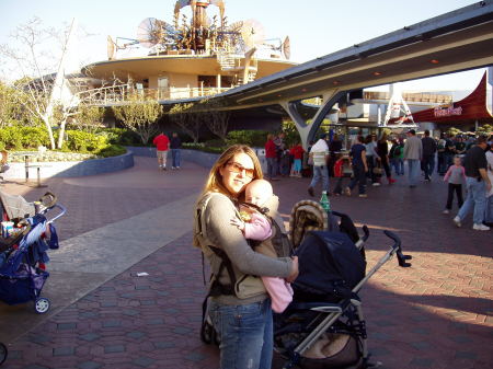 Mommy (me) and Amber (2 months) at Disneyland