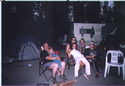 My Uncle,Me,My Sister out camping with the kids