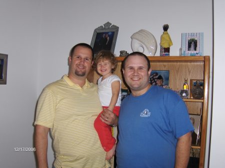 My two sons, Jeffrey and Daniel and my Granddaughter