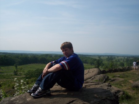 Alex In Gettysburg