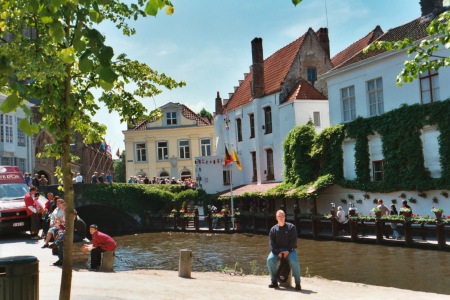 Canal in Brussel (Belgium)