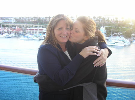 Daughter Laura and I on Cruise to Mexico 2006