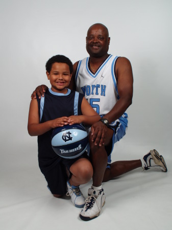 money & robert in tarheel blue