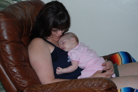 sleeping angel with grandma