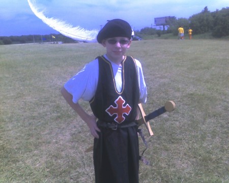 My son Zach at the Ren Faire