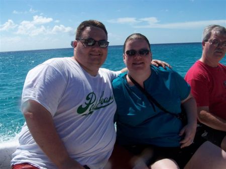 on a boat in Grand Turk