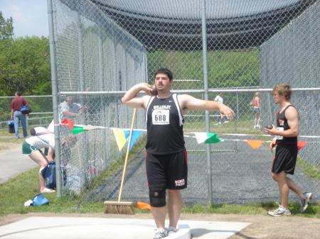 Mike at state track meet.
