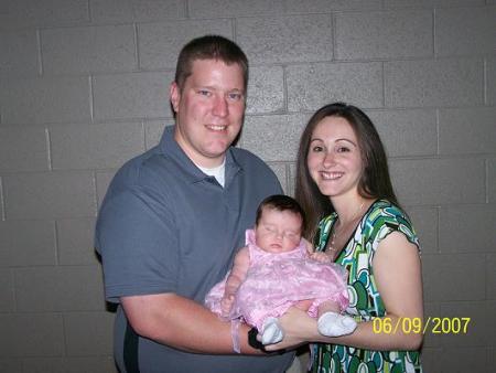 Family pic - Emily at 6 weeks