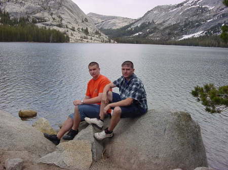 My son Jerad and friend his Jason at Yosemite