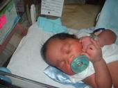 my lil nephew k'samon when he was born i'll have a pic of me on here later