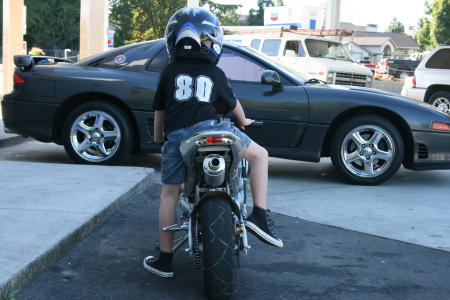 Wesley on the motorcycle #4. (July 2007)