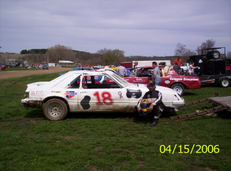 Me and my race car in Wisconsin