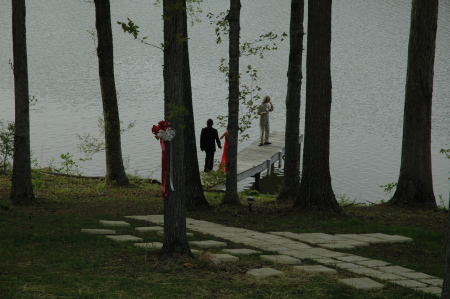 Kids on the dock out back