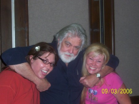 Me & my sis w/the original Texas Chainsaw, Leatherface