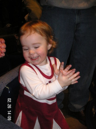 Little IU fan in training