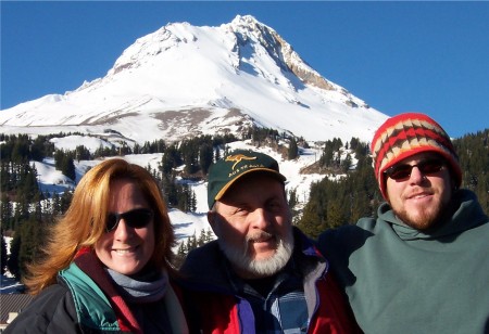 2004 Base of Mt. Hood in Oregon with dad and bro