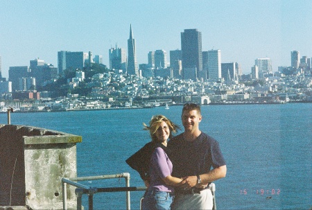 Alcatraz Island with San Fran in the background.