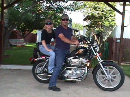 On the Harley with my daughter Taylor.