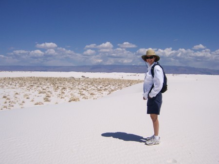 At White Sands, New Mexico