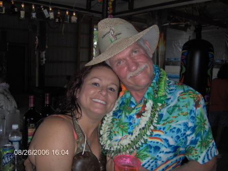 ~Me and my Dad at My Parents 40th Wedding Anniversary Surprise Luau Party~