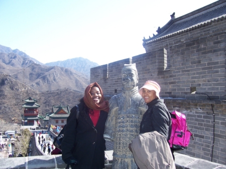 Mom and Bev on the Great Wall