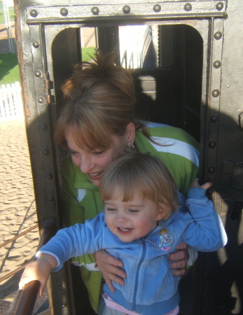 grandma and Scarlette in Carmel CA