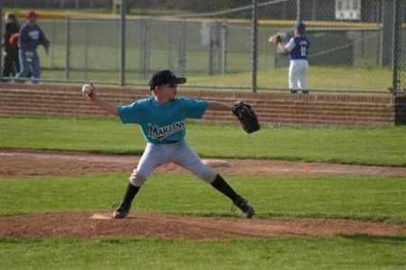 Michael's first game pitching