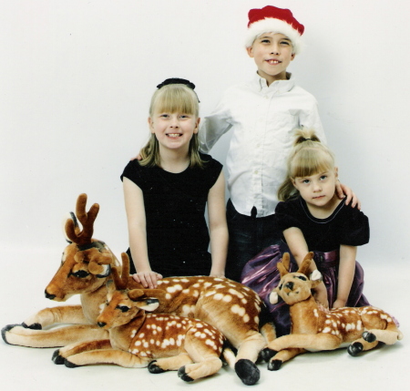 My kids at Christmas