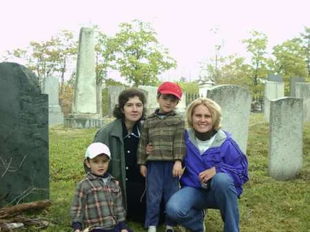 Sister Kathy with Olga and boys