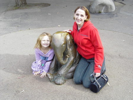 Me and my neice at SF zoo