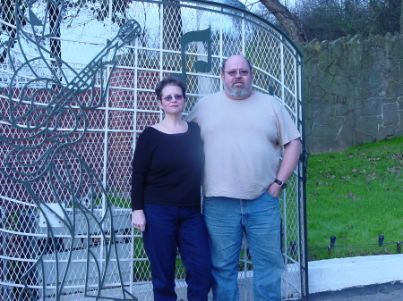 Ken and I at the gates of Graceland