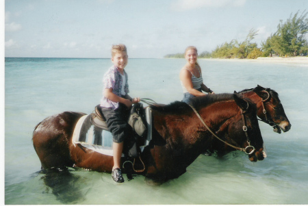 Patrick & Mom Riding on Beach