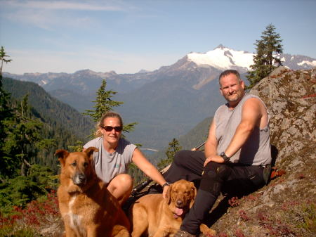 Lauren and I with Mt. Shuksan in background.