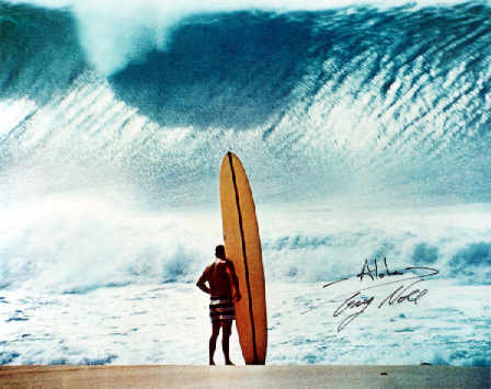 Famous Photo of Greg Noll at epic day at Pipeline